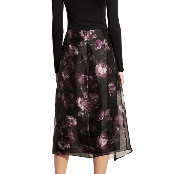 Vince Night Garden Handkerchief Drape Skirt - Picture 6 of 16